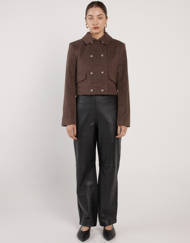 Fate + Becker - Devyn Wool Blend Cropped Jacket