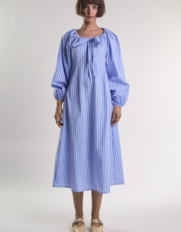 Glamorous - Gathered-Neck Midi-Dress