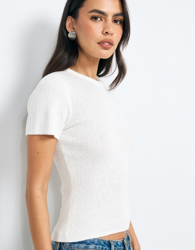 AERE - Vea Organic Cotton Textured Knit Tee