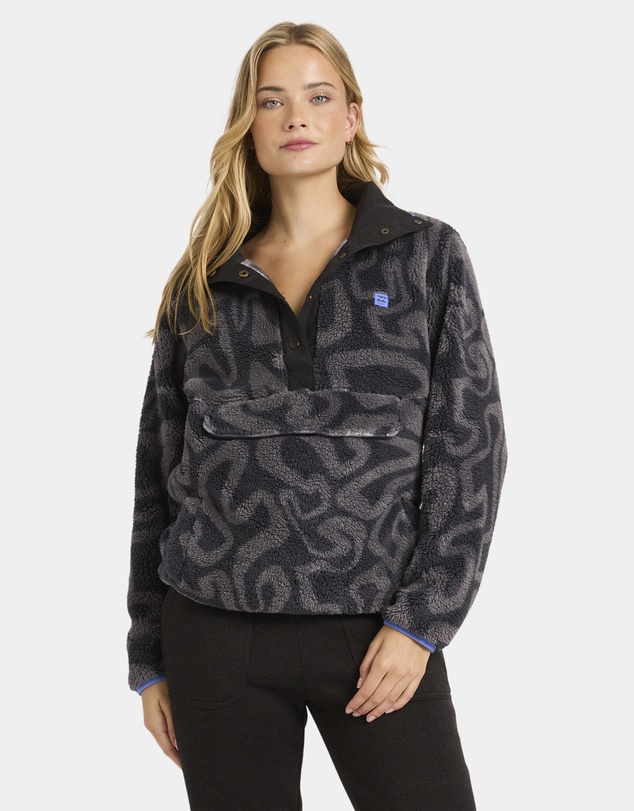 Billabong - Womens Switchback Mock Neck Fleece Top