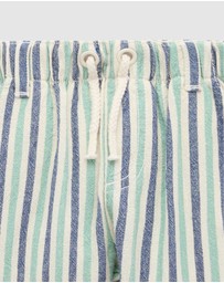 Purebaby - Pull on Striped Short -Kids-Babies