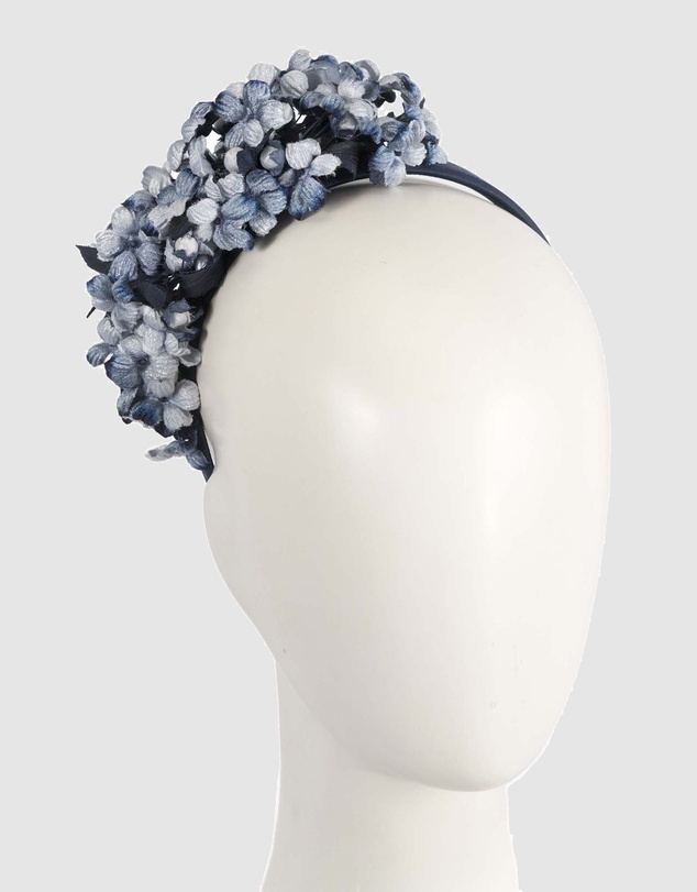 Max Alexander - Blue Flower Fascinator Headband