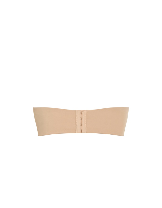 City Chic - Plus Size Luxe Microfibre Strapless Bra - cafe
