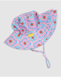 Tyoub - Tyoub Ruffle Sun Hat Petal Patchwork