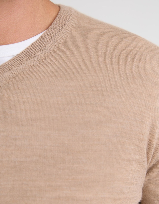 Oxford - Basic V-Neck Pure Wool Pullover