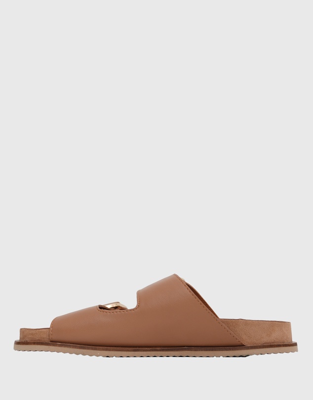Betts - Margot Leather Buckle Slides