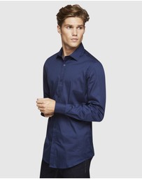 Oxford - Navy Stretch Travel Shirt