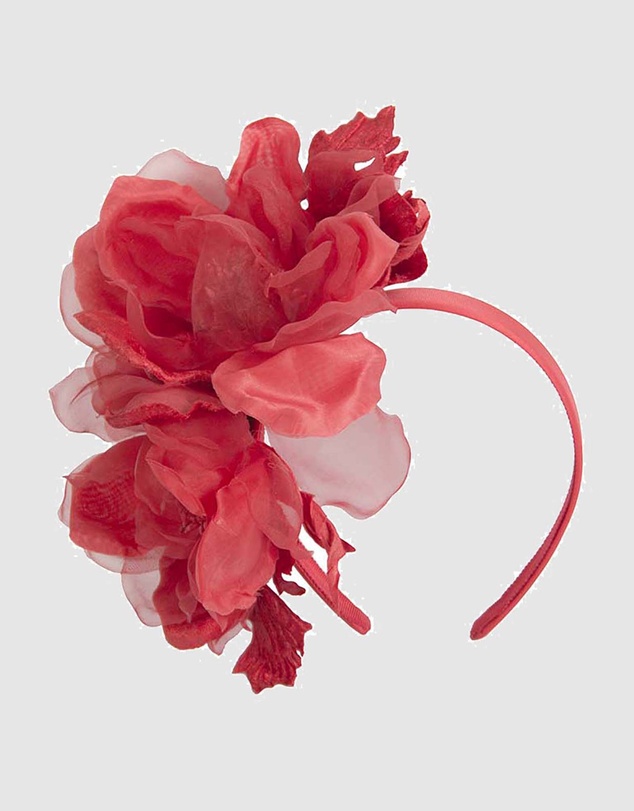 Fillies Collection - Large Red Flowers Headband