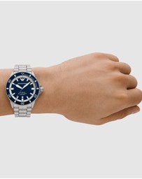 Emporio Armani - Silver Tone Analogue Watch