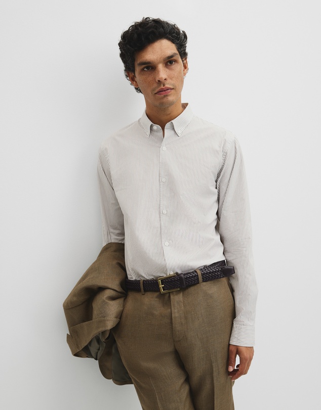 Country Road - Regular Fit Cotton Stripe Shirt