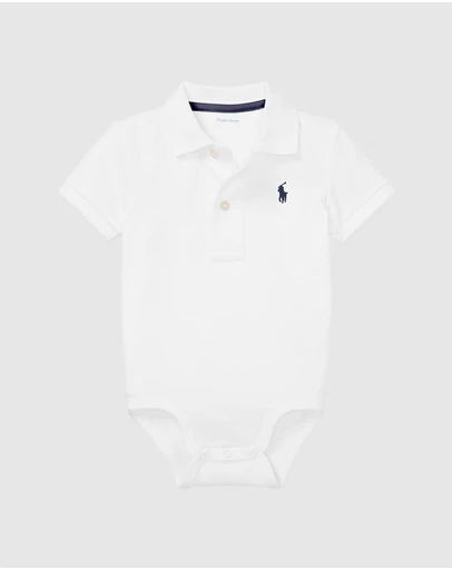 Polo Ralph Lauren - Soft Cotton Polo Bodysuit - Babies