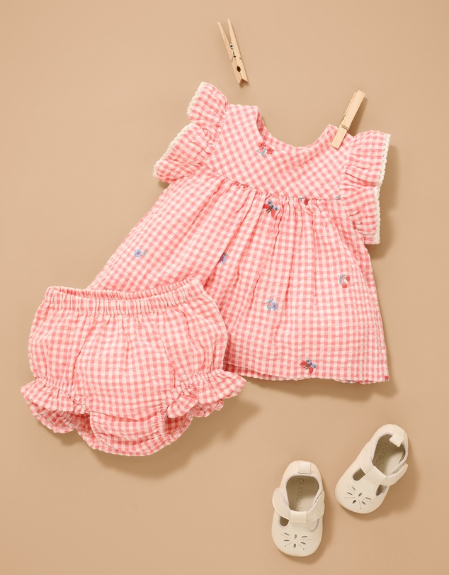 Purebaby - Gingham Set-Babies