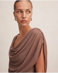 Forever New - Olivia Draped Mesh Cape Top