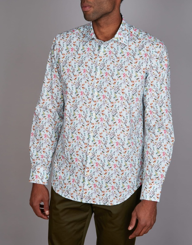 Simon Carter - Floral Bird Print Shirt