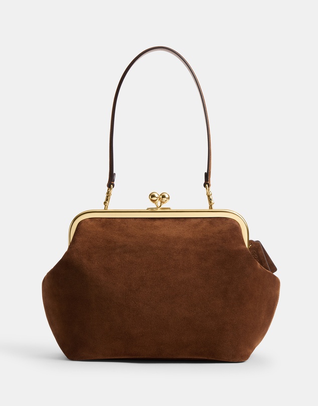 Coach - Suede Kisslock Frame Bag 27