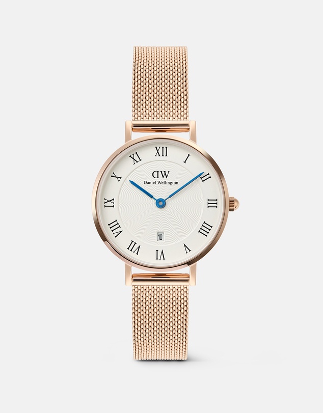 Daniel Wellington - Petite 28mm Roman Numerals Date Melrose RG