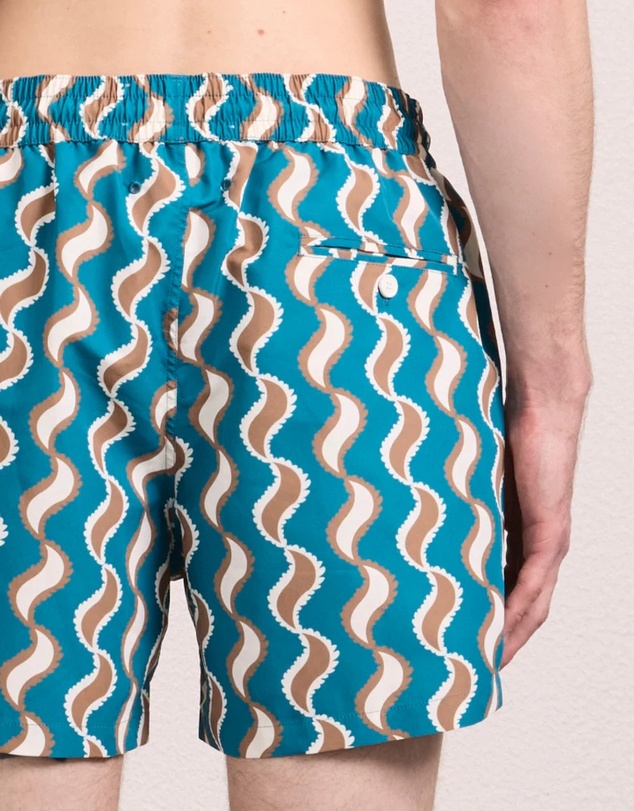 Frescobol Carioca - Rio Copa Paisley Print Swim Shorts
