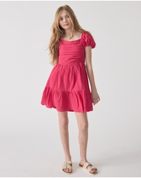 Decjuba Kids - Evie Textured Mini Dress - Kids-Teens