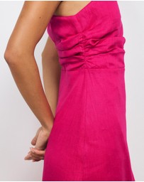 AERE - Lettie One Shoulder Maxi Dress
