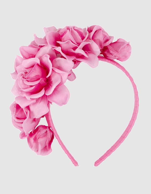 Max Alexander - Large Pink Flower Headband Fascinator