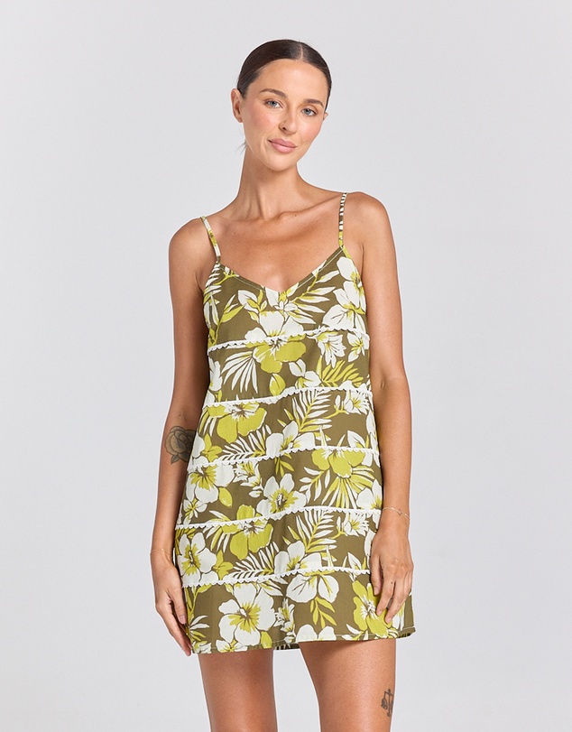 Poolside Paradiso - Miami Summertime Dress in Midori