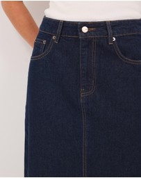 Calli - Cassandra Denim Maxi Skirt
