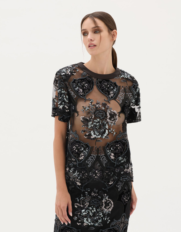 Muma World - Sphinx Beaded Box Tee