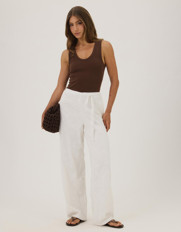 Atmos&Here - Eliza Embroidered Pants