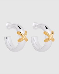 Najo - Tendresse Two-Tone Earrings