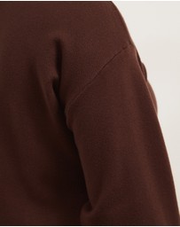 Atmos&Here Curvy - Rue Button Up Split Hem Knit Cardigan