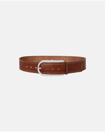 Polo Ralph Lauren - Elongated-Buckle Leather Belt
