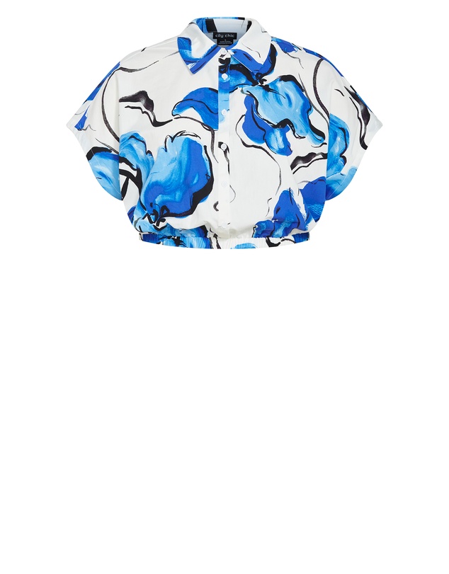 City Chic - Vacay Print Shirt