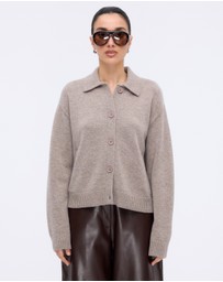 Minima Esenciales - Zoe Merino Wool Cashmere Blend Cardigan