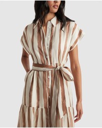 Decjuba - Tamara Tiered Maxi Shirt Dress