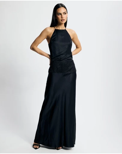 Lover - Amaryllis Beaded Waist Maxi Dress