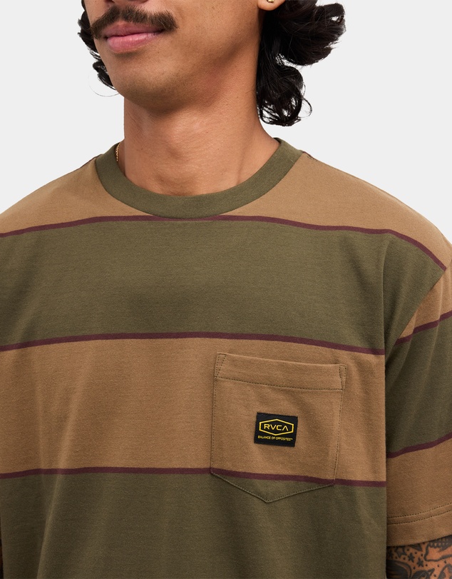 RVCA - Mens Dayshift Stripe T-Shirt