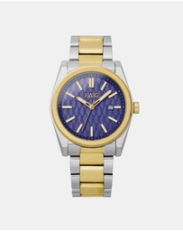 Jag - Beaufort Mens Blue Dial 41.8mm Two-Tone Watch