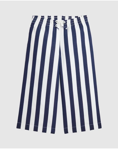 Polo Ralph Lauren - Striped Cotton Dobby Wide-Leg Pants (2YRS-6.5YRS)