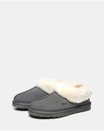 EVERAU - Australian Shepherd Ugg Homey Slipper Cow Leather Upper House Shoes