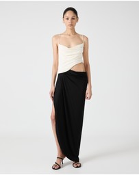 Third Form - Cascade Drape Jersey Dress