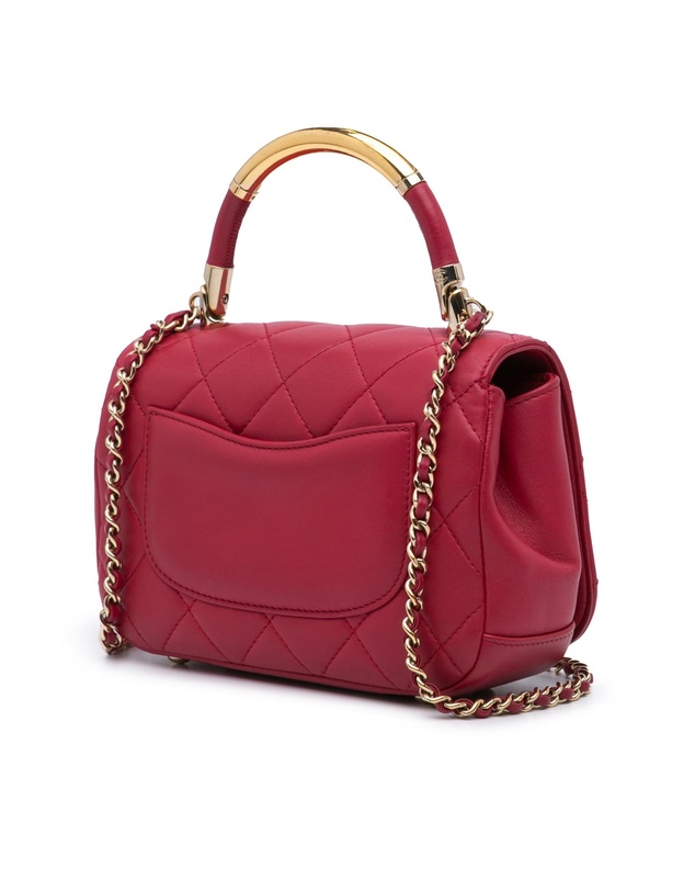 Pre-Loved by Azura Reborn - Pre-Loved chanel Chanel Quilted Lambskin Leather Top Handle Bag