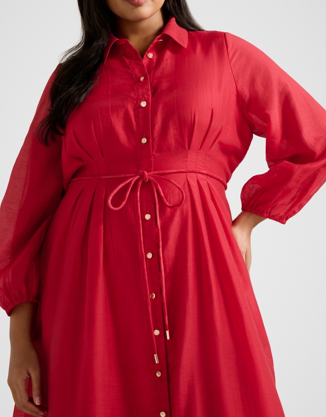 Forever New Curve - Evelyn Curve Seam Detail Midi Dress