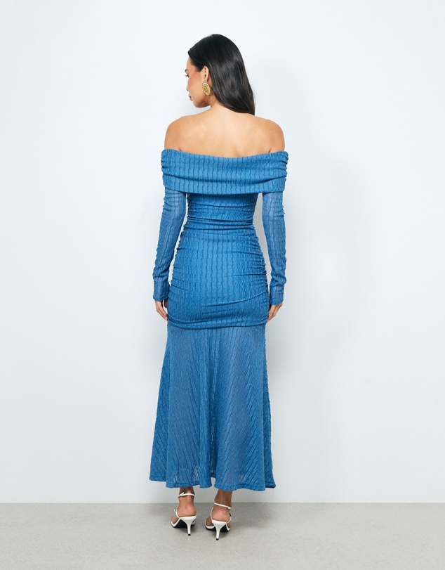 AERE - Valentina Off Shoulder Midi Dress
