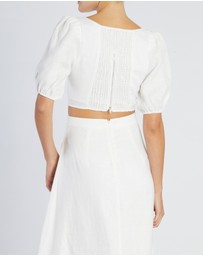 Amelius - Violetta Linen Crop Top