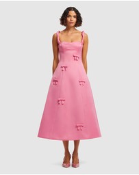LEO LIN - Beatrice Bow Midi Dress