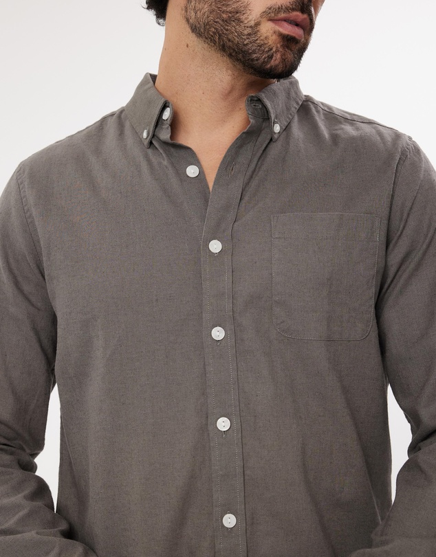 Staple Superior - Hamilton Linen Blend LS Shirt