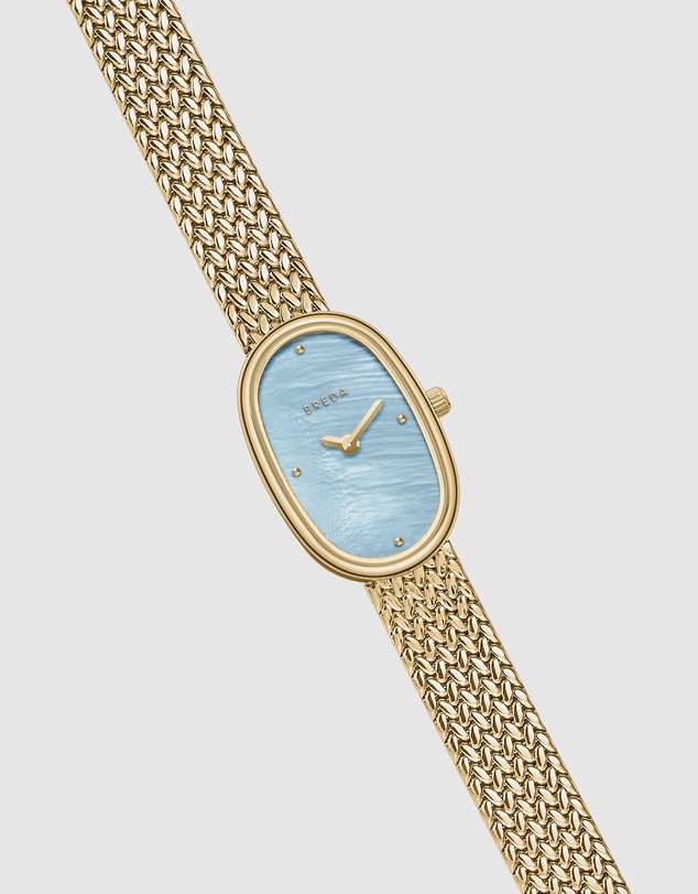 Breda - Jane Tethered Gold and Metal Mesh Watch, 18MM
