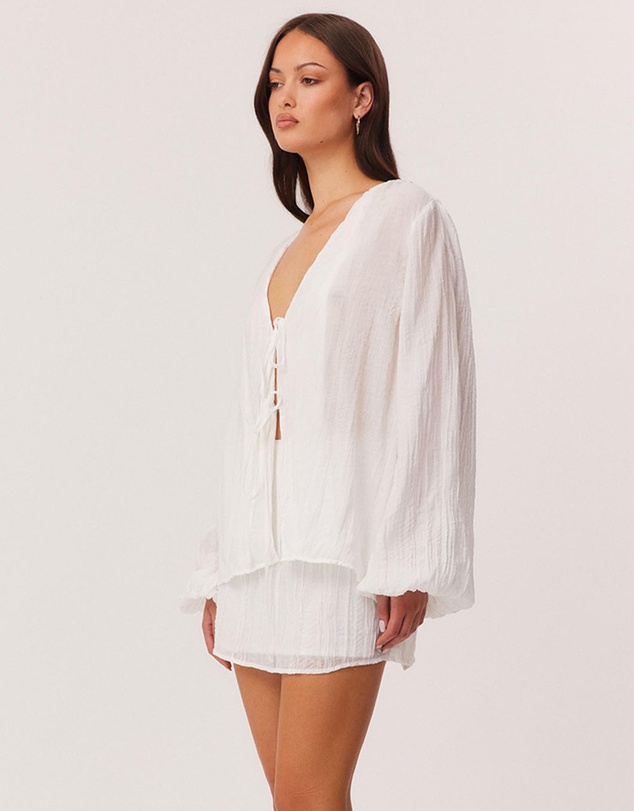 SNDYS - Brandi Crinkle Tie Top