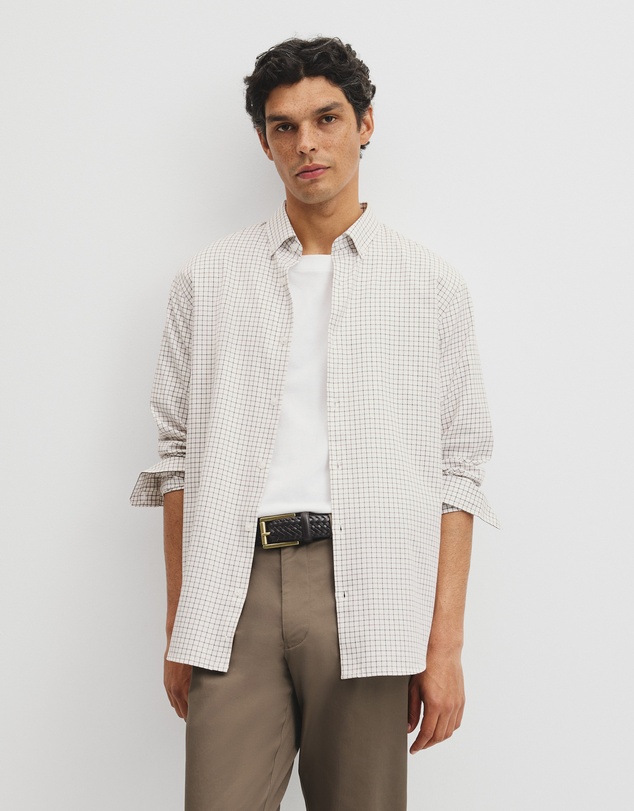 Country Road - Regular Fit Cotton Grid Shirt