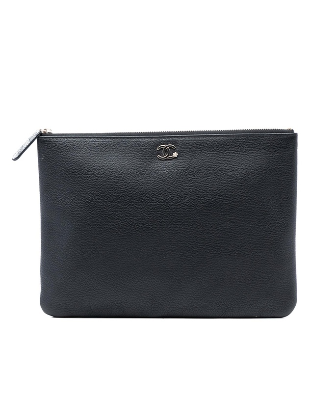 Pre-Loved by Azura Reborn - Pre-Loved Medium Goatskin Lucky Clover O Case Clutch